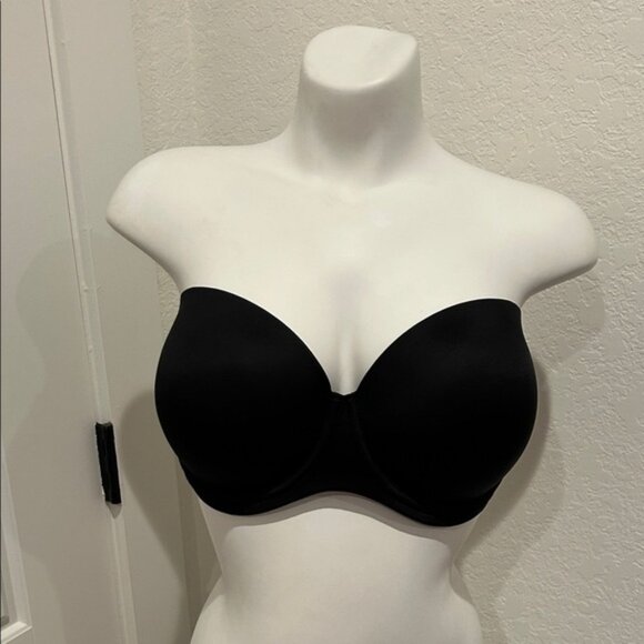 PINK Victoria's Secret Elegant Black Push Up Bra with Adjustable Straps - Picture 6 of 8